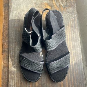 Bernie Mev Black Sandal Heels